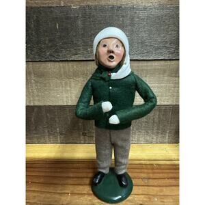 Byers Choice Carolers Boy In Green 1988